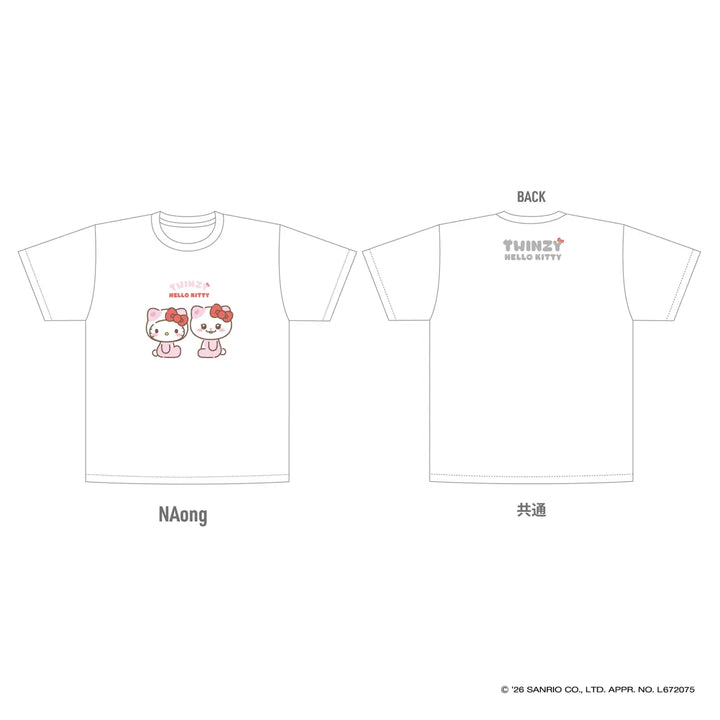 [ITZY] T-shirt - TWINZY×HELLO KITTY