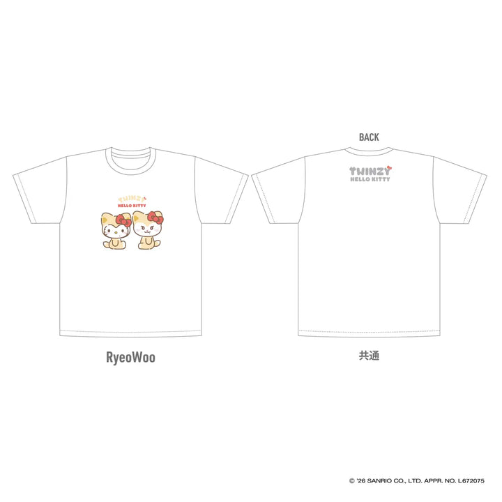 [ITZY] T-shirt - TWINZY×HELLO KITTY