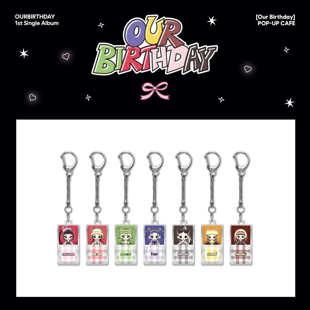 [OURBIRTHDAY] RANDOM KEYCAP KEYRING - Our Birthday