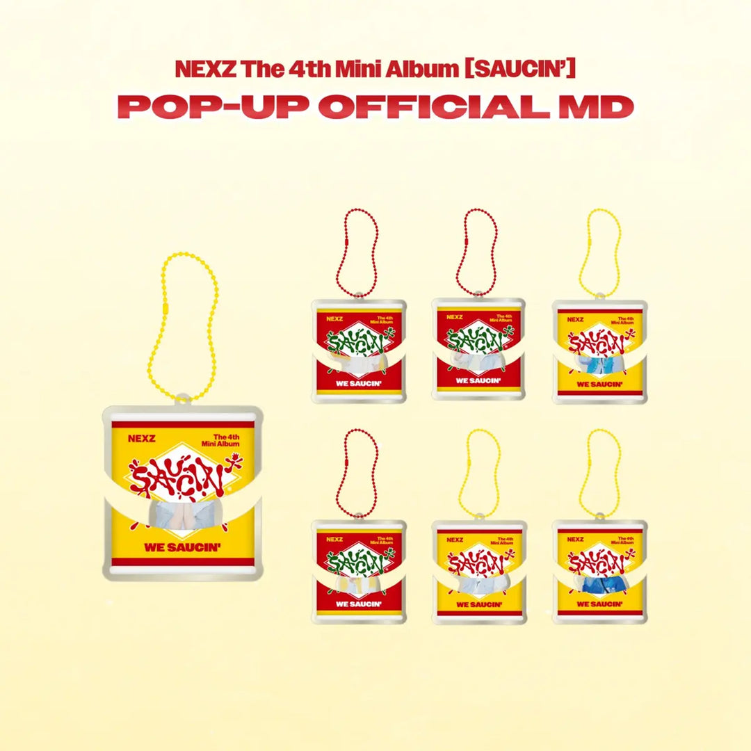 [NEXZ] SAUCE CAN SLIDE KEYRING - SAUCIN&
