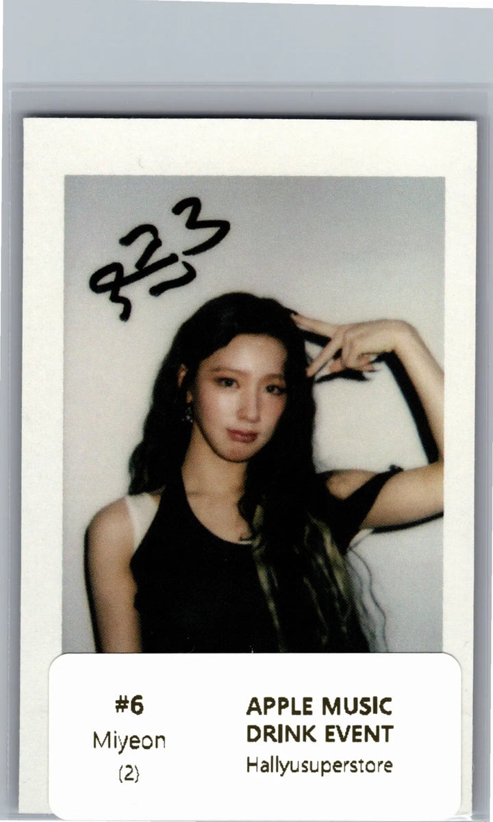 I-DLE "We made" - Apple Music Drink Event Photocard, Polaroid type Photocard [26.07.09]