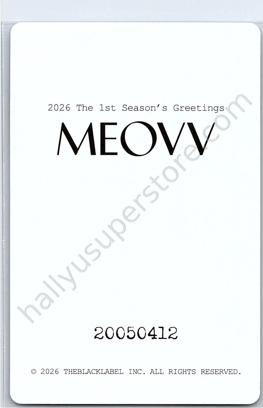MEOVV - Sooin - 2026 Season’s Greetings season&