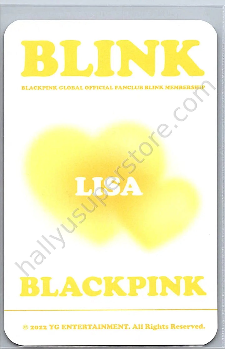 BLACKPINK - Lisa - BLINK MEMBERSHIP general kit membership