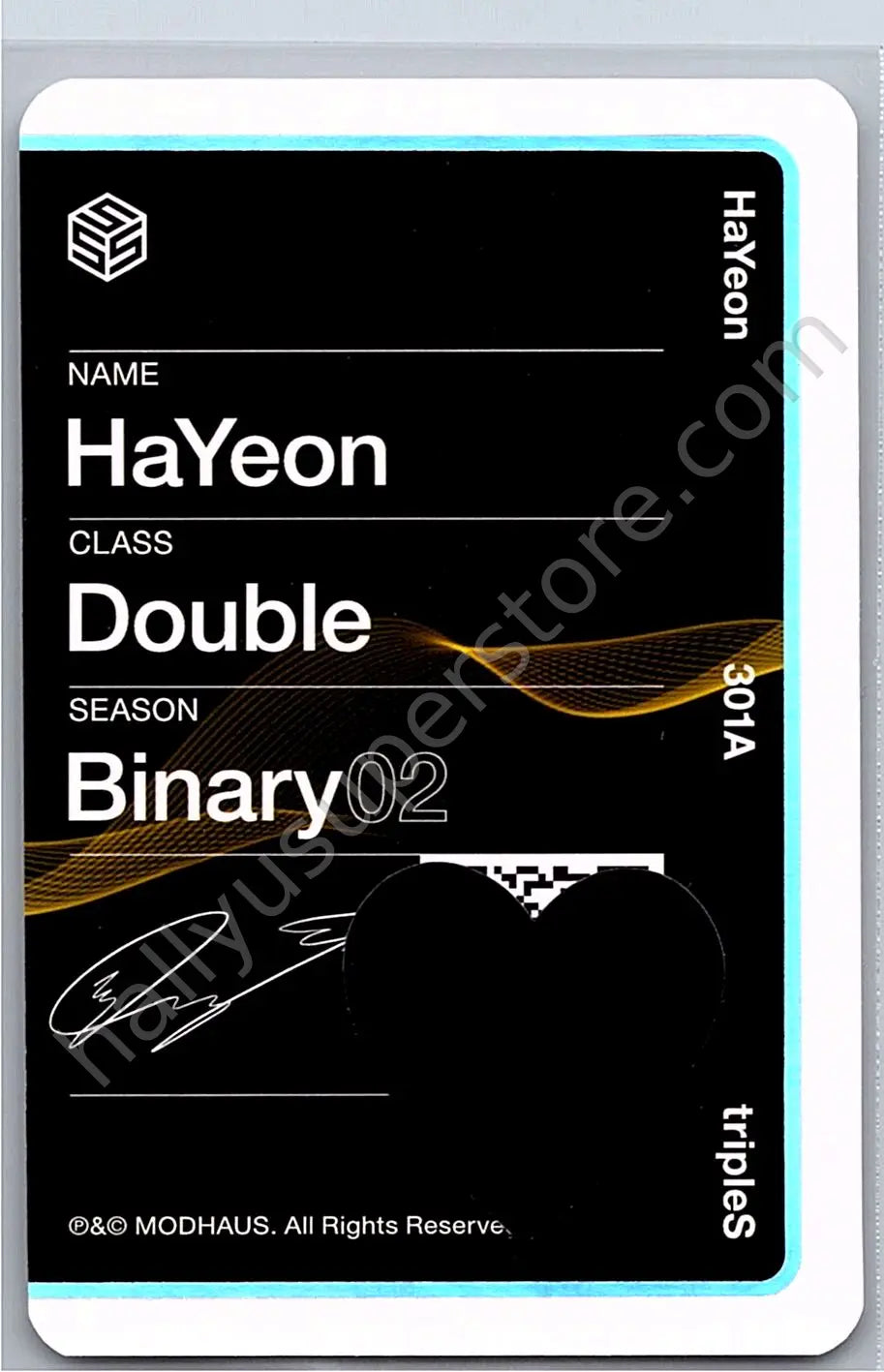 tripleS - Hayeon - Beyond Beauty album photocard objekt music album (UNSCANNED)