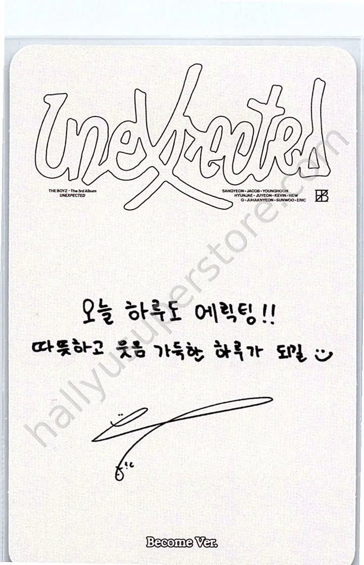 THE BOYZ - Eric - Unexpected album photocard become version
