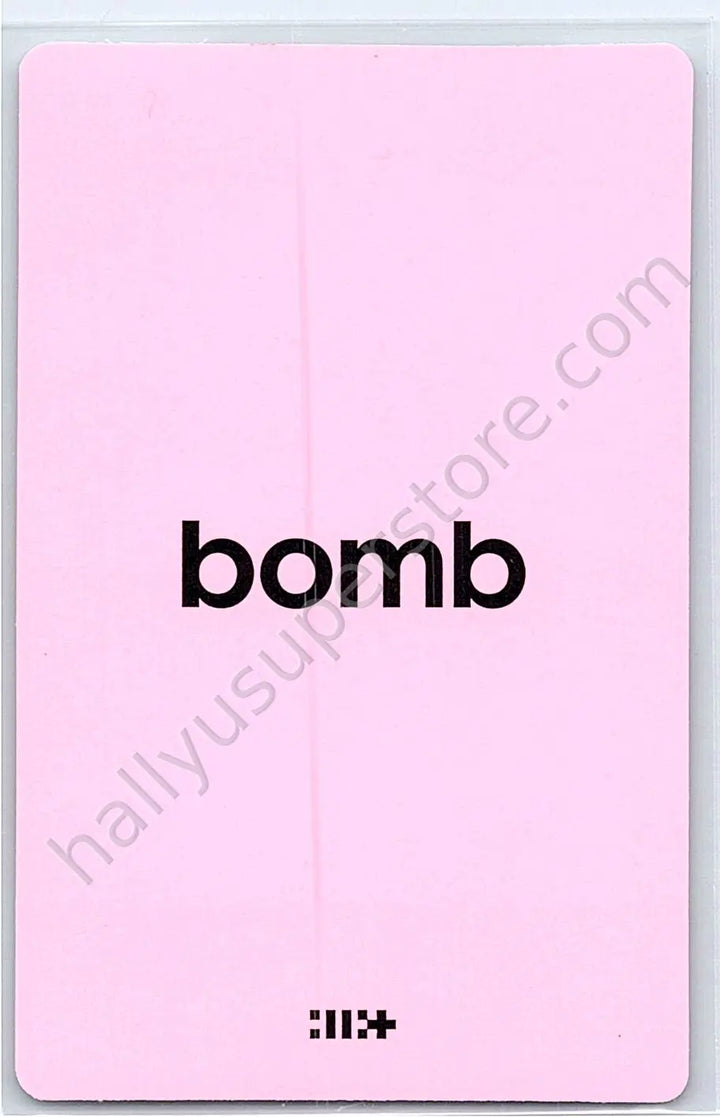 ILLIT - Iroha - bomb A version album photocard pink bomb version