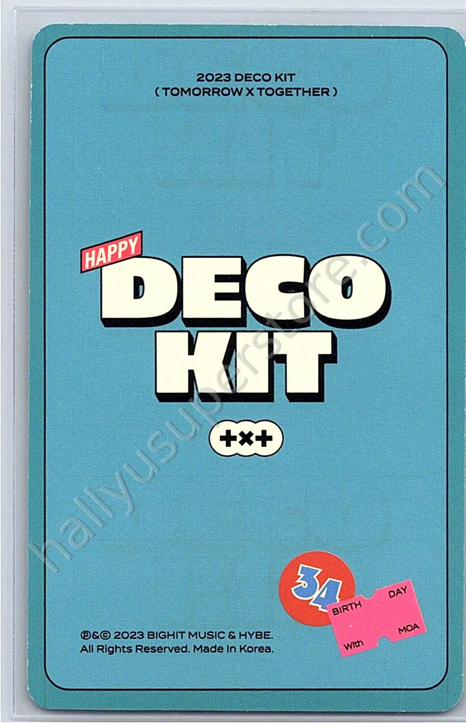 TOMORROW X TOGETHER - Huening Kai - TXT Deco Kit 2023 photocard set