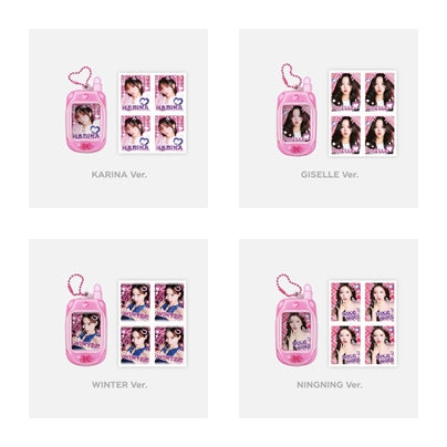 [In Stock MD] Aespa "Come to MY illusion" - Smtown & Store RETRO KEY RING SET - HALLYUSUPERSTORE