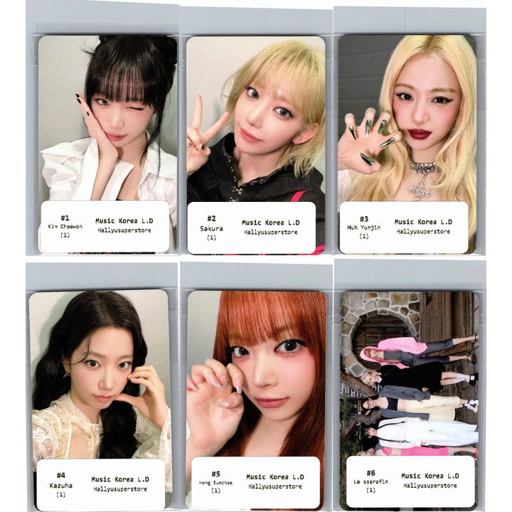 LE SSERAFIM "PUREFLOW" - Music Korea Lucky Draw Event Photocard Round2 [26.06.16]