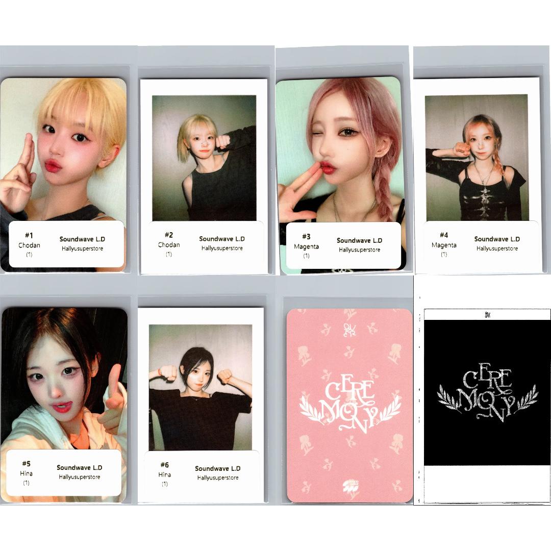 QWER "CEREMONY" - Soundwave Lucky Draw Event Photocard, Polaroid type Photocard (Booklet ver.) [26.06.17]