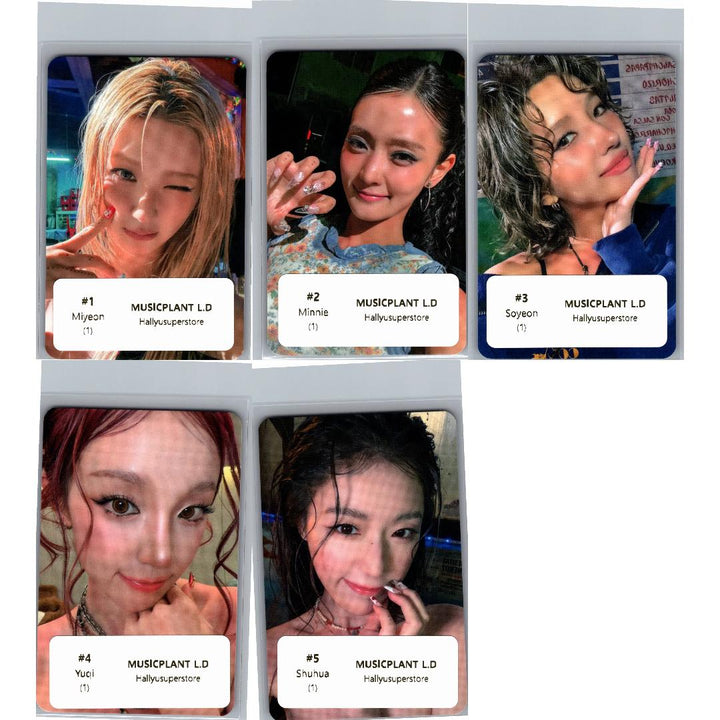 I-DLE "We made" - Music Plant Lucky Draw Event Photocard (Crow Ver.) [26.07.07]