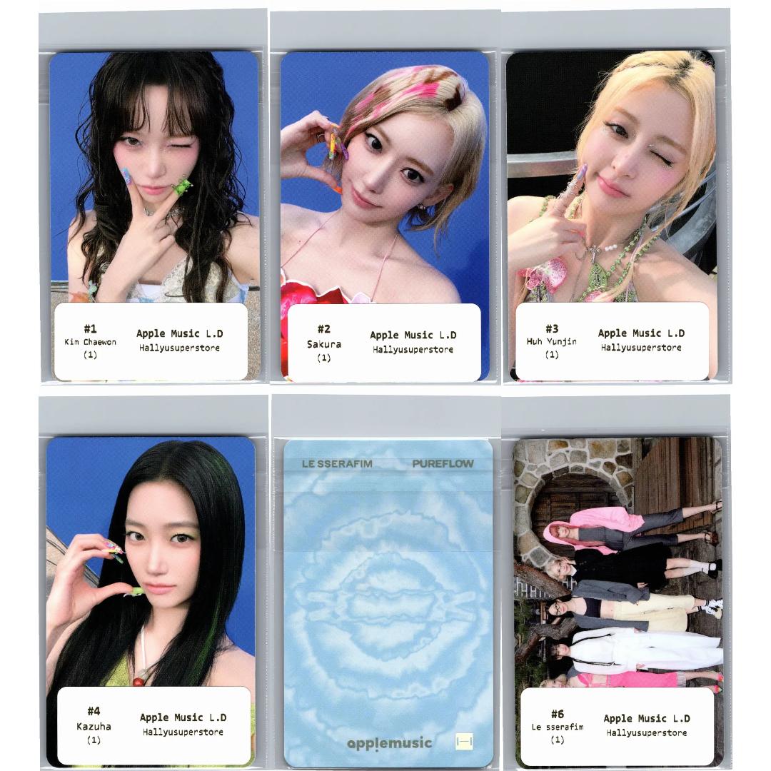 LE SSERAFIM "PUREFLOW" - Apple Music Lucky Draw Event Photocard Round2 [26.06.16]