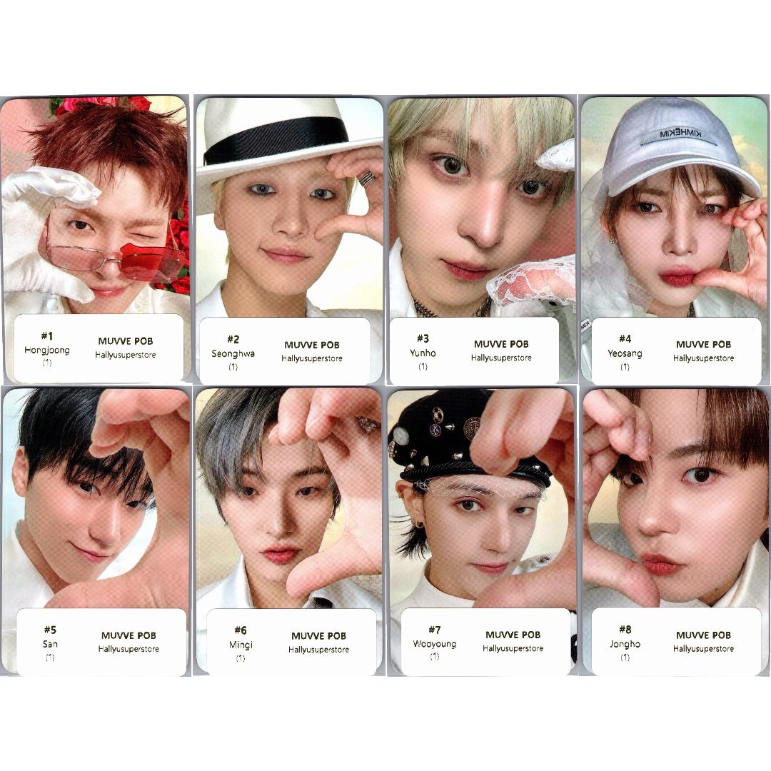 ATEEZ "GOLDEN HOUR : Part.5" - MUVVE Pre-Order Benefit Photocard (Pink LP Ver.) [26.07.21]