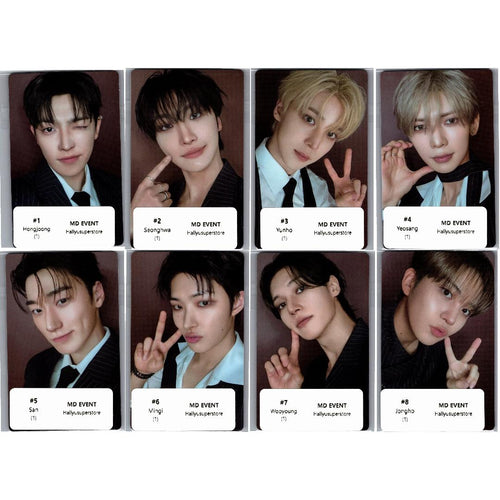 ATEEZ -"ATEEZ 8th Anniversary Exhibition : Blue Drift" POP-Store MD Event Photocard [26.10.01]