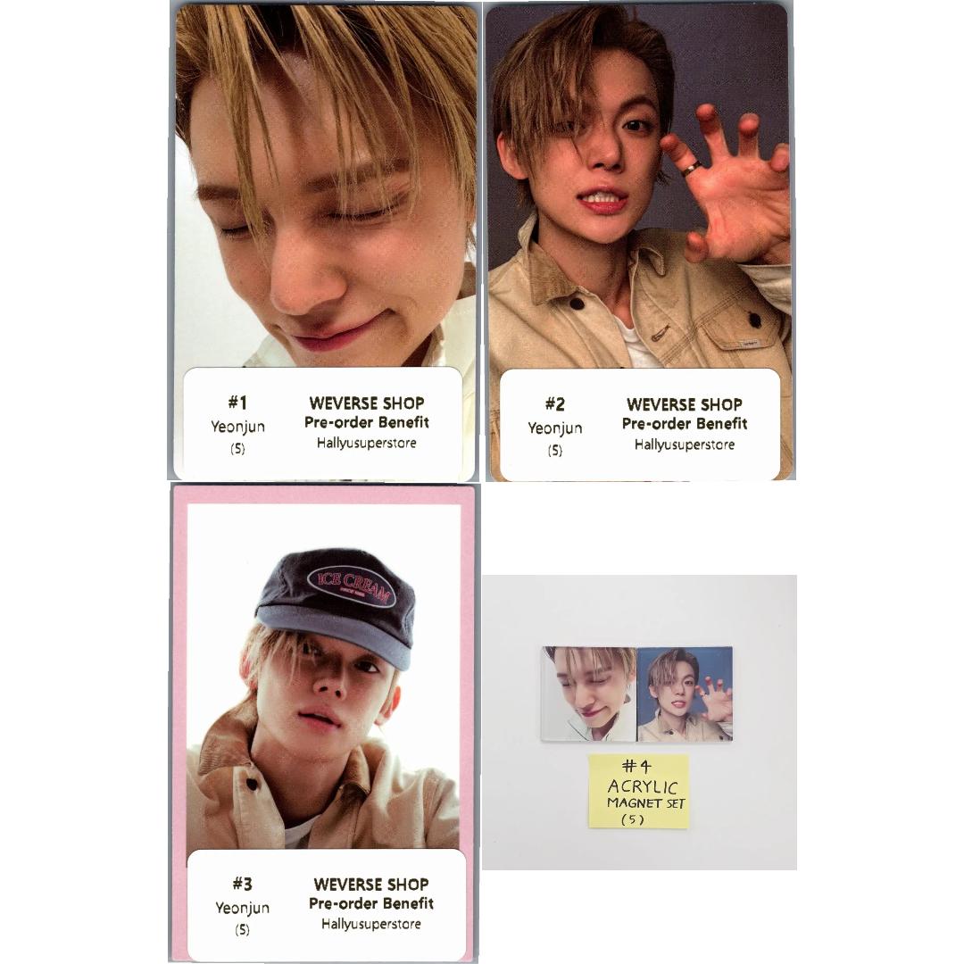 YEONJUN "NO LABELS: PART 02" - Weverse Shop Pre-Order Benefit Photocard, Photo Magnet [26.07.16]