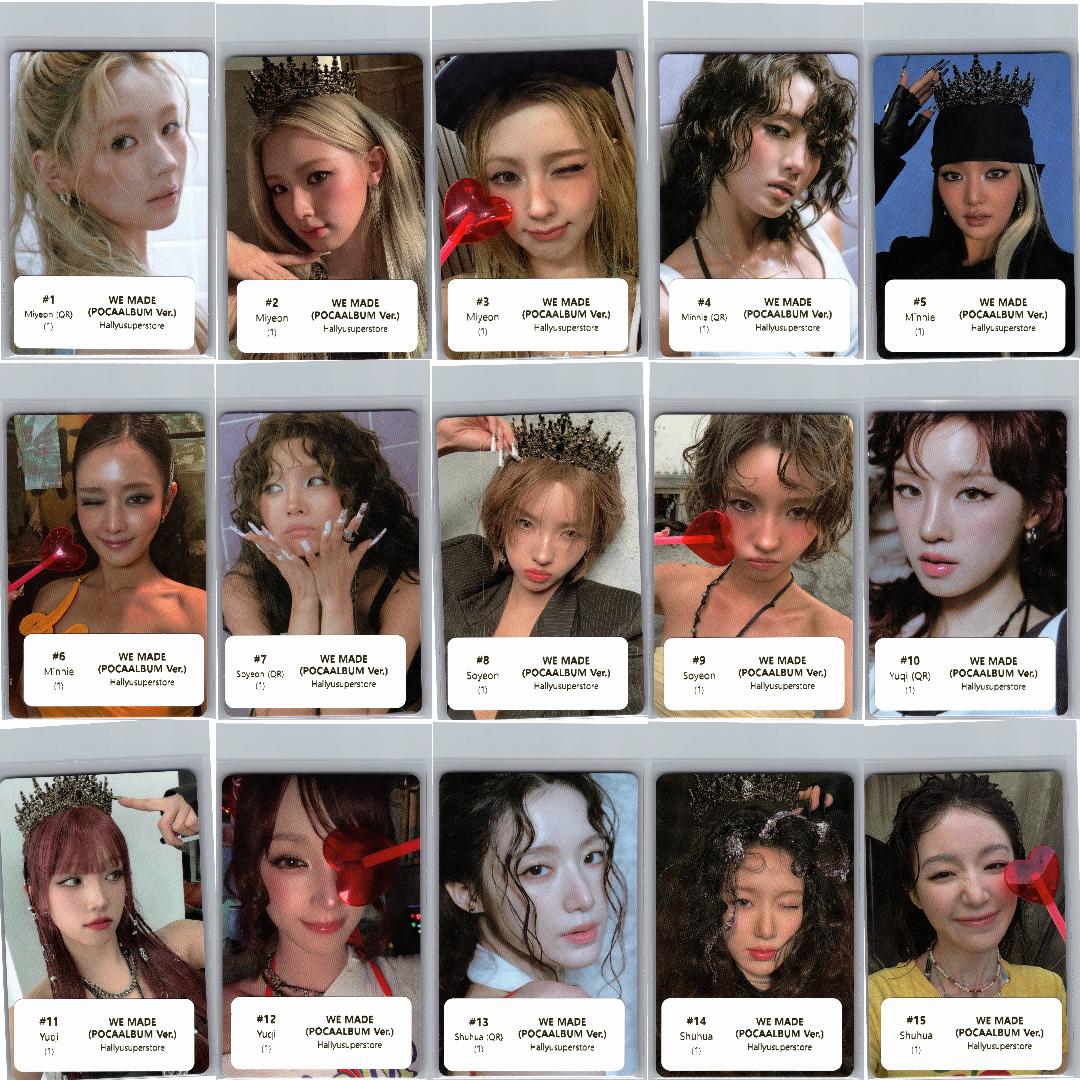 I-DLE "We made" - Official Photocard (POCAALBUM Ver.) [26.07.07]