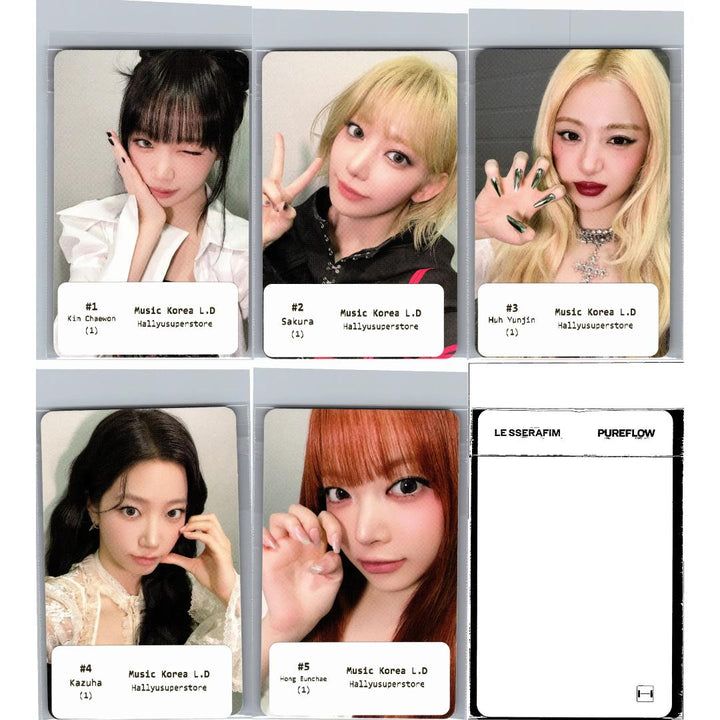 LE SSERAFIM "PUREFLOW" - Music Korea Lucky Draw Event Photocard Round2 [26.06.16]