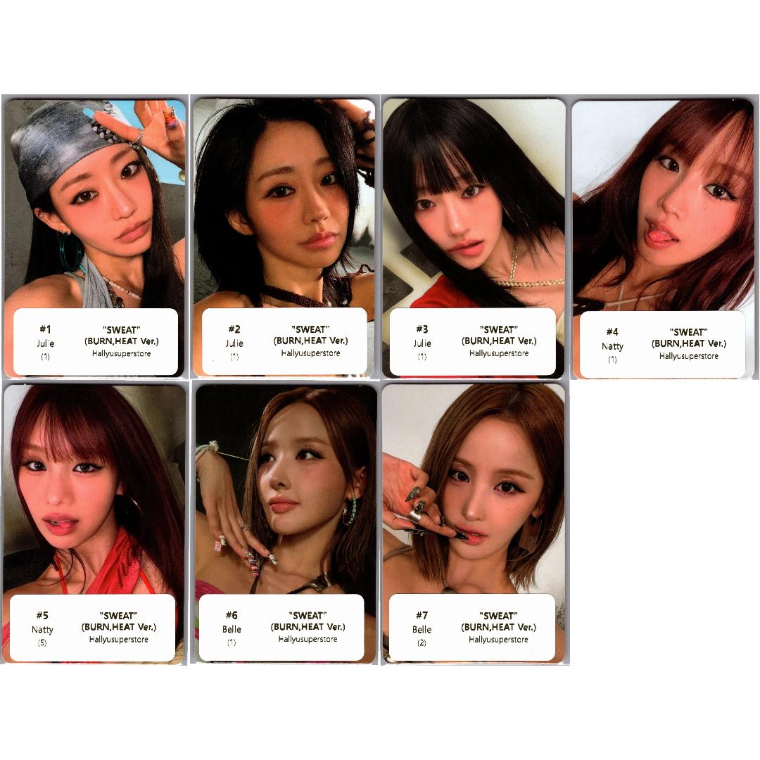 KISS OF LIFE "SWEAT" - Official Photocard (BURN, HEAT Ver.)
