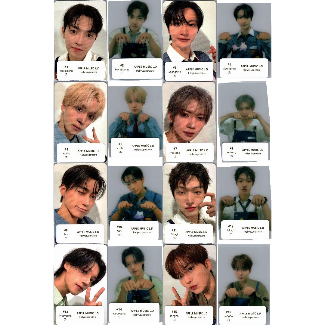 ATEEZ "GOLDEN HOUR : Part.5" - Apple Music Fansign Event Photocard (Digipack Ver.) [26.08.07]
