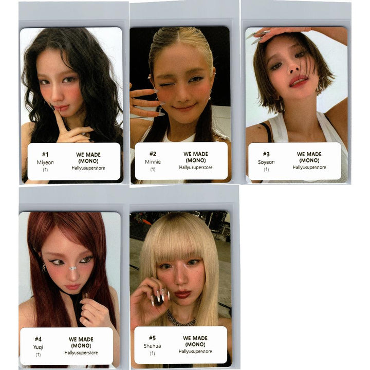 I-DLE "We made" - Official Photocard (Mono Ver.) [26.07.07]
