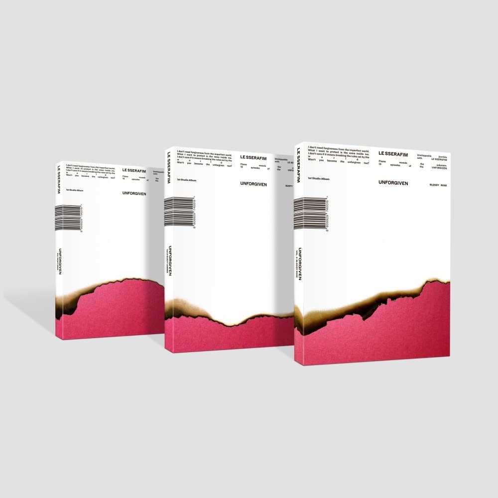 LE SSERAFIM - 1st Studio Album "Unforgiven" (Photobook Ver.) [Random / Set] - HALLYUSUPERSTORE