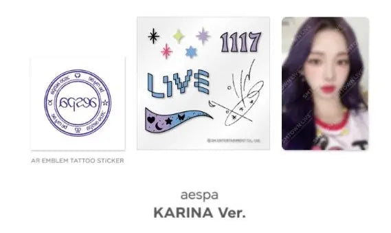 Aespa - AR TATTOO STICKER SET - HALLYUSUPERSTORE