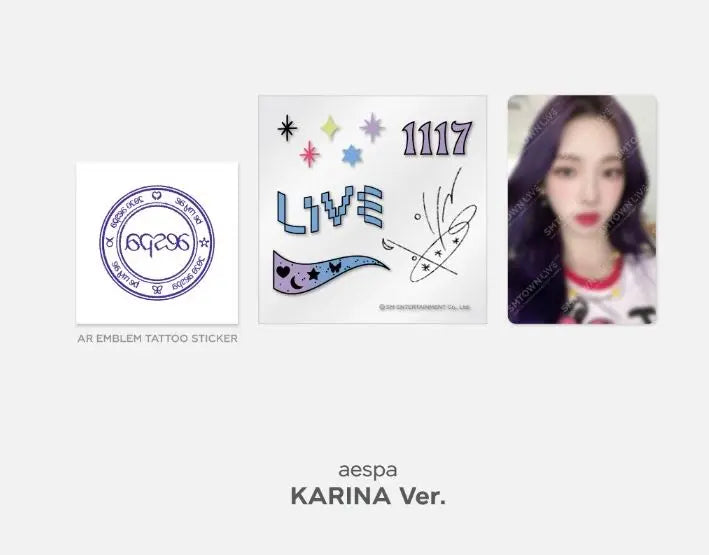 Aespa - AR TATTOO STICKER SET - HALLYUSUPERSTORE