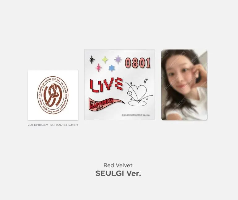Red Velvet - AR Tattoo Sticker SET - HALLYUSUPERSTORE