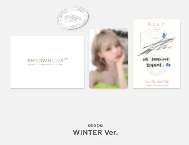 Aespa - Invitation + Badge Set - HALLYUSUPERSTORE