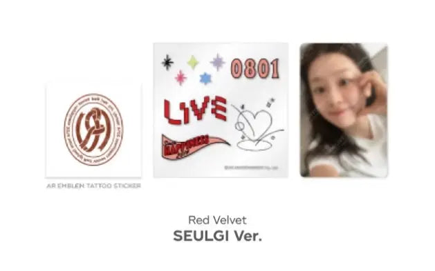 Red Velvet - AR Tattoo Sticker SET - HALLYUSUPERSTORE