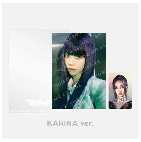 Aespa - POSTCARD + HOLOGRAM PHOTO CARD SET - Girls - HALLYUSUPERSTORE