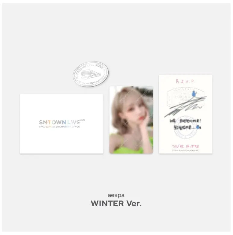Aespa - Invitation + Badge Set - HALLYUSUPERSTORE