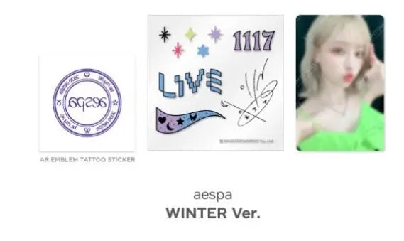 Aespa - AR TATTOO STICKER SET - HALLYUSUPERSTORE