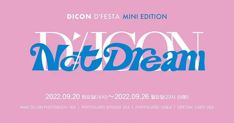 NCT Dream DICON D'FESTA Mini Edition - HALLYUSUPERSTORE