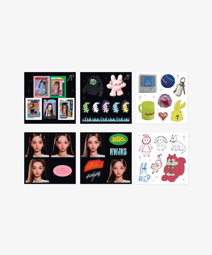NewJeans - Sticker Pack - HALLYUSUPERSTORE