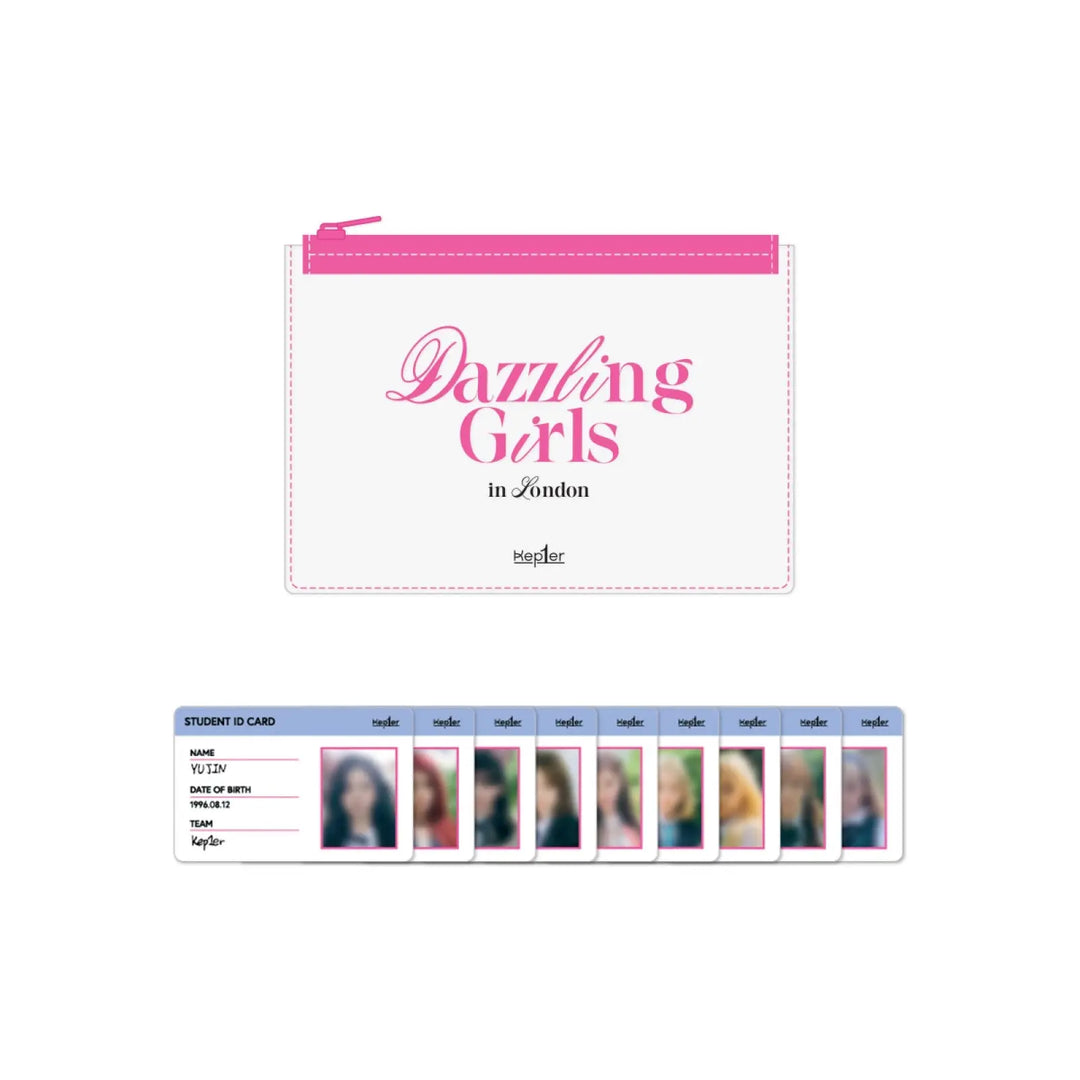 Kep1er - 2022 Dazzling Girls in London - PVC Mini Pouch & ID Card Set - HALLYUSUPERSTORE