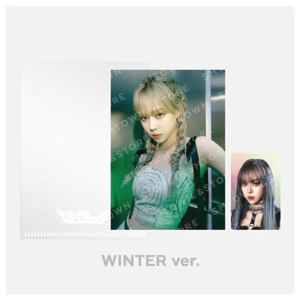 Aespa - POSTCARD + HOLOGRAM PHOTO CARD SET - Girls - HALLYUSUPERSTORE