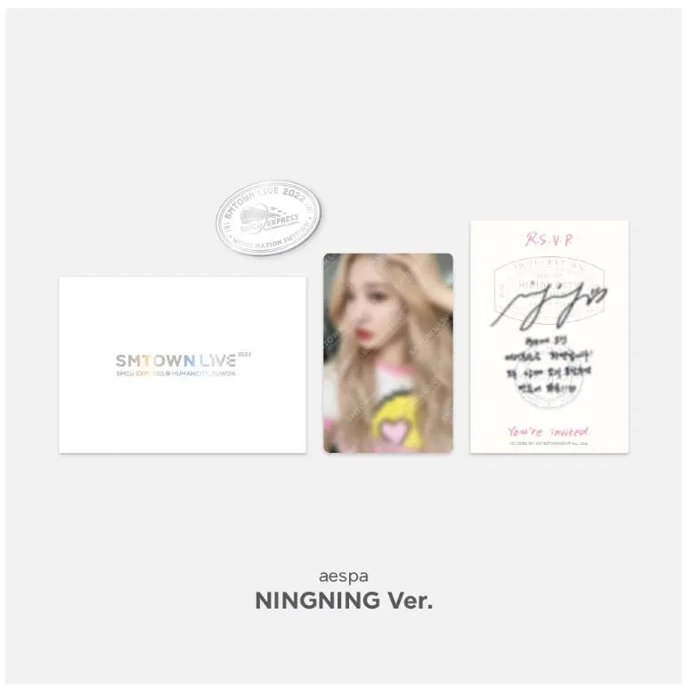Aespa - Invitation + Badge Set - HALLYUSUPERSTORE