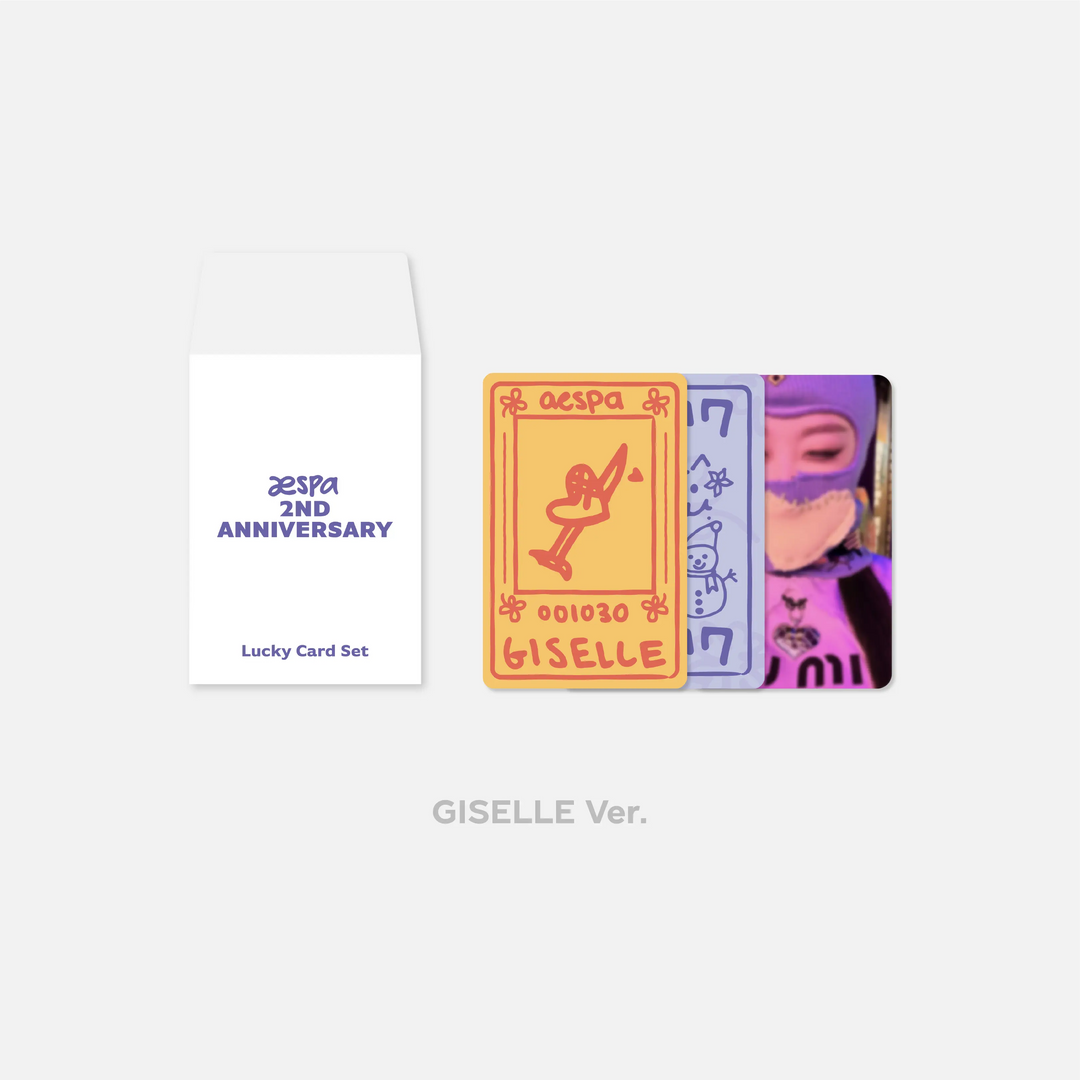 Aespa "2nd Anniversary" - Lucky Card Set (Choose member) - HALLYUSUPERSTORE