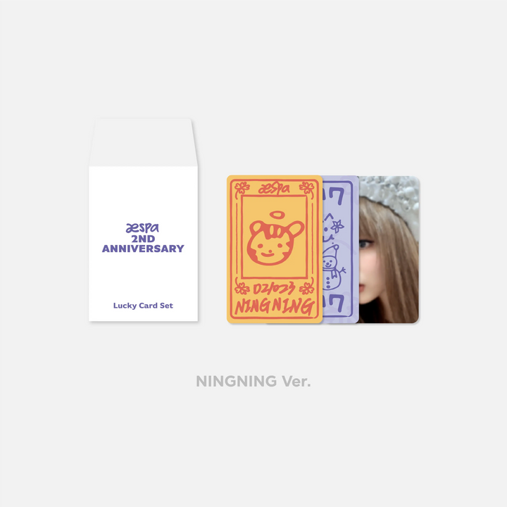 Aespa "2nd Anniversary" - Lucky Card Set (Choose member) - HALLYUSUPERSTORE
