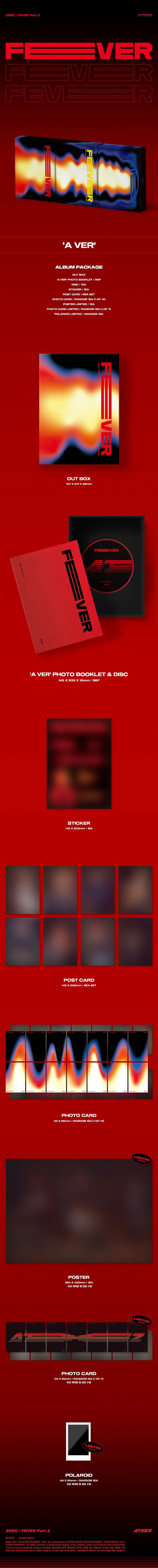ATEEZ 6TH MINI ALBUM - ZERO : FEVER PART.2 - HALLYUSUPERSTORE