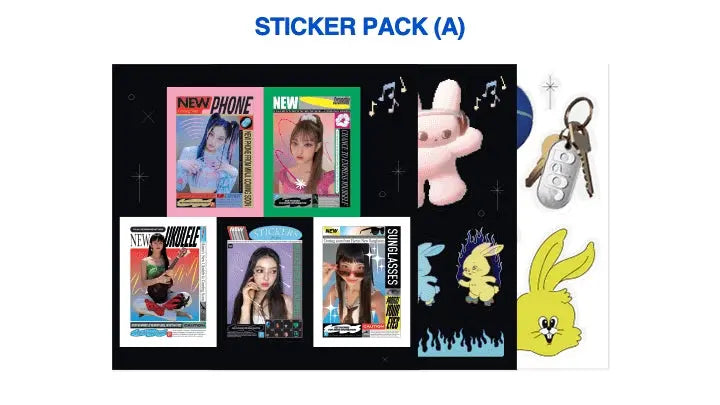 NewJeans - Sticker Pack - HALLYUSUPERSTORE