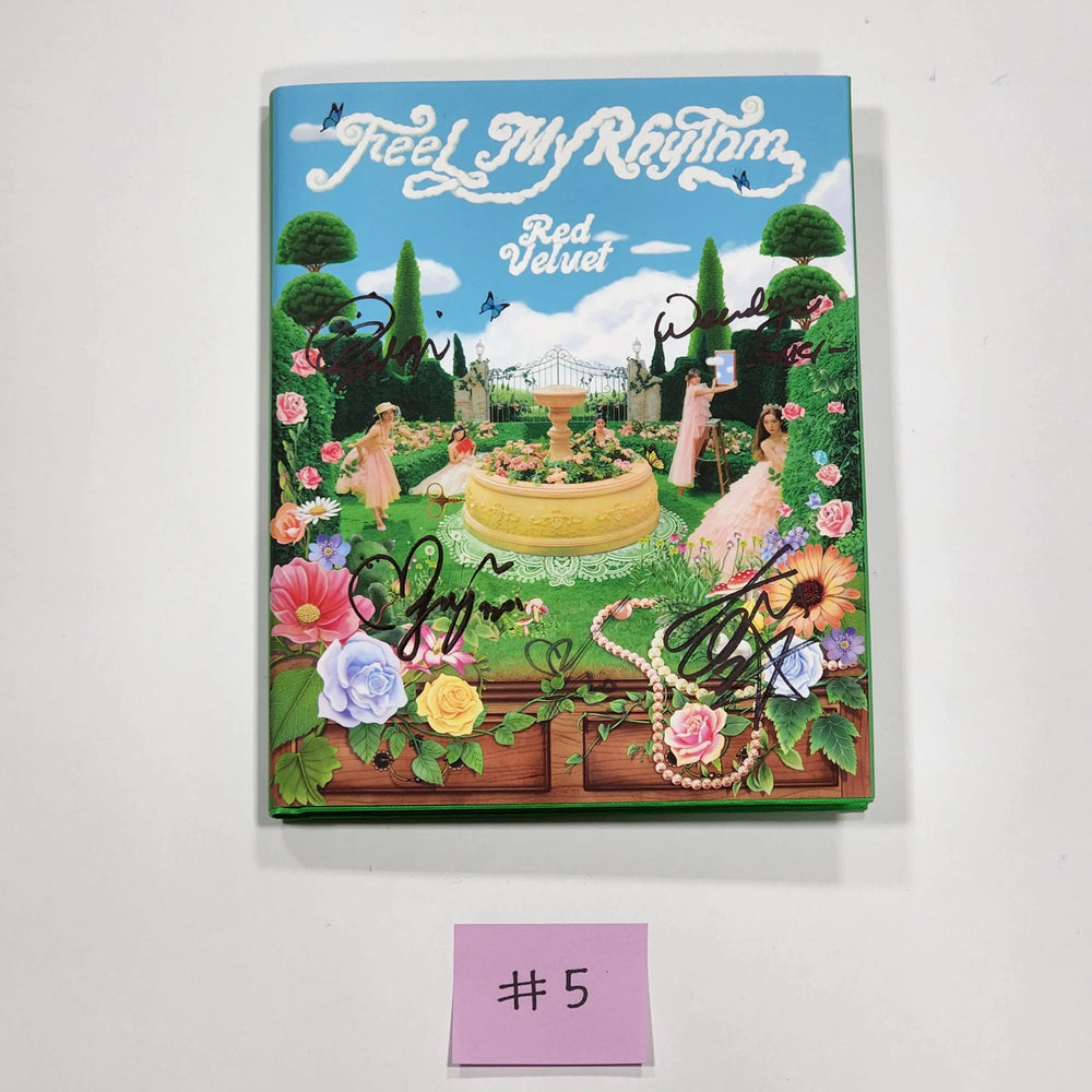 Red velvet 'The ReVe Festival 2022 - Feel My Rhythm' - Hand Autographed(Signed) Promo Album - HALLYUSUPERSTORE