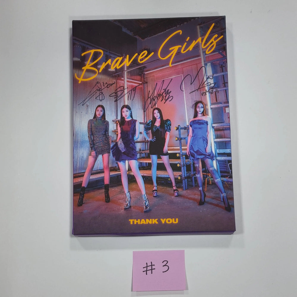 Brave Girls 'Thank you' - Hand Autographed(Signed) Promo Album - HALLYUSUPERSTORE