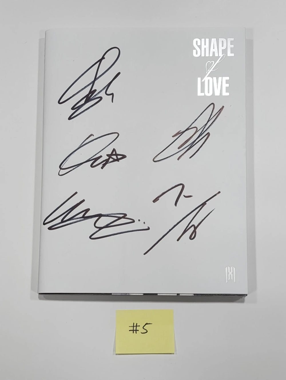 Monsta X 'SHAPE of LOVE' - Hand Autographed(Signed) Promo Album - HALLYUSUPERSTORE