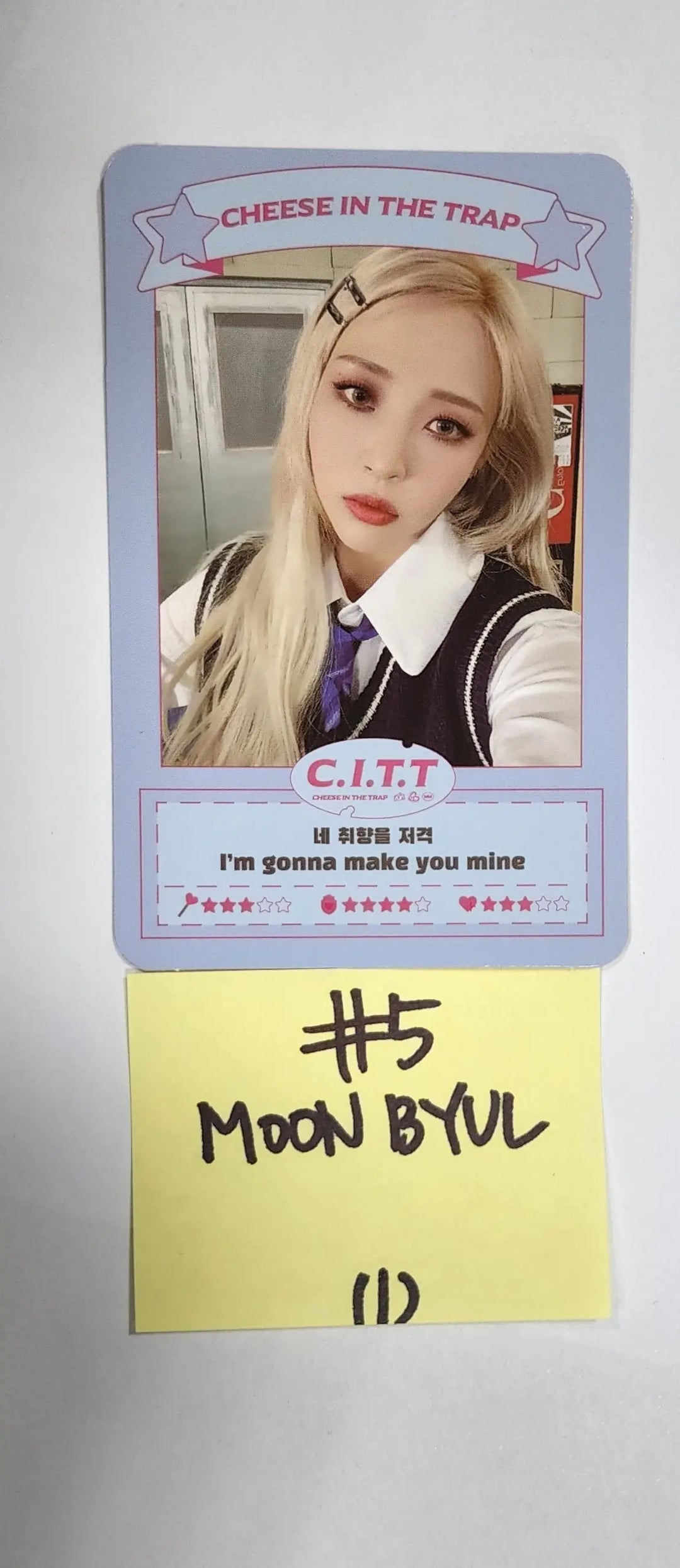 Moon Byul (Of Mamamoo) "C.I.T.T (Cheese in the Trap)" - Official Photocard - HALLYUSUPERSTORE