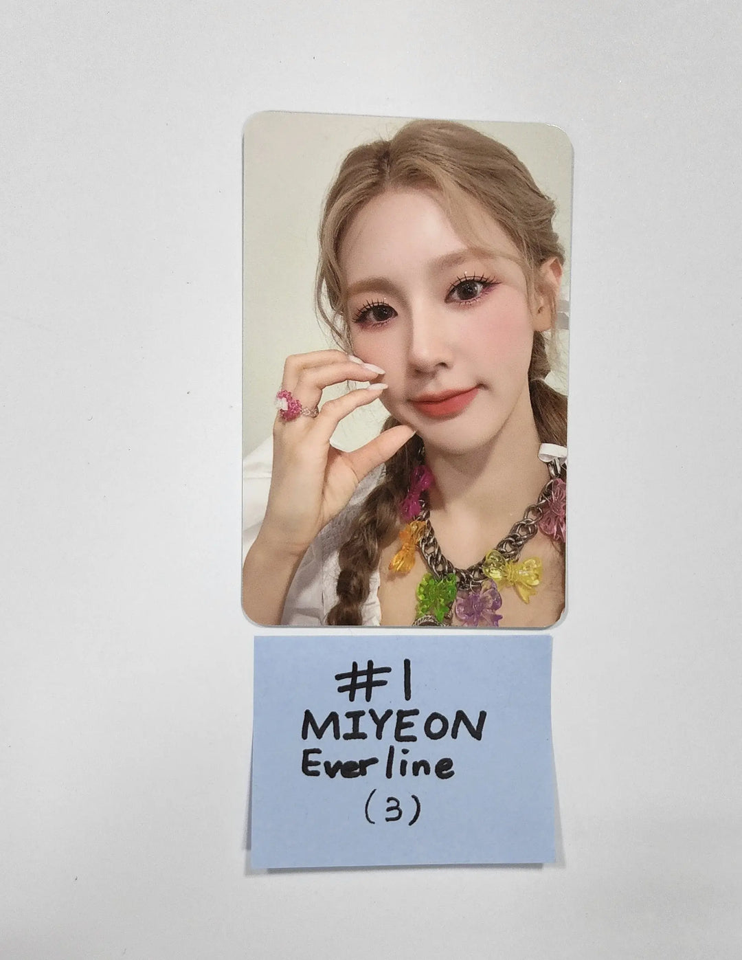 MIYEON [Of (g) I-DLE] "MY" 1st - Everline Luckydraw Event Photocard - HALLYUSUPERSTORE