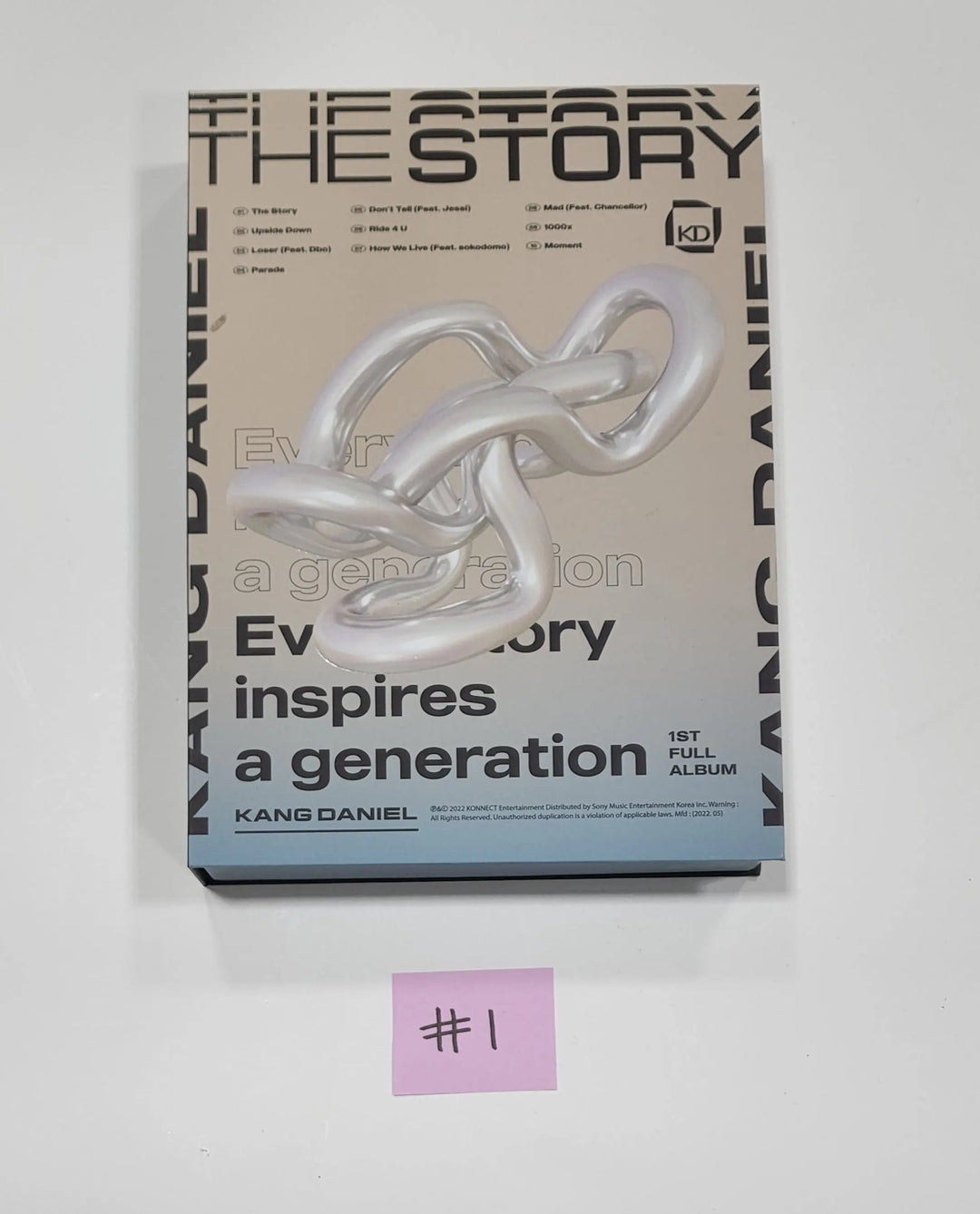 KANG DANIEL "The Story" 1st FULL ALBUM - Hand Autographed(Signed) Promo Album - HALLYUSUPERSTORE