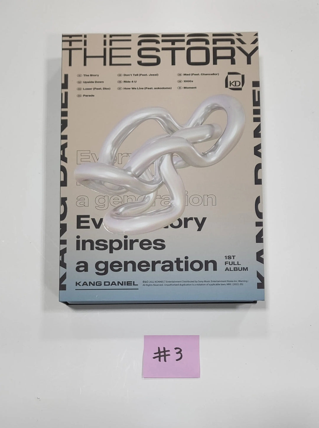 KANG DANIEL "The Story" 1st FULL ALBUM - Hand Autographed(Signed) Promo Album - HALLYUSUPERSTORE