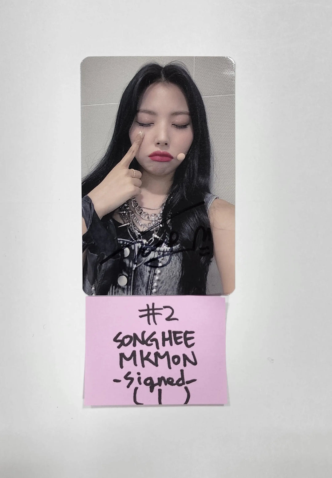 BVNDIT "Re-Original" - Mkmon Fansign Event Photocard / Hand Autogaraphed(Signed) Photocard - HALLYUSUPERSTORE
